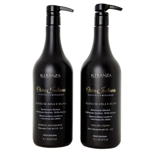 Qual o preço do(a)Keranza Ouro Indiano Shampoo e Màscara Efeito Iluminador Profissional Keranza Ouro Indiano Shampoo e Màscara Efeito Iluminador Profissional