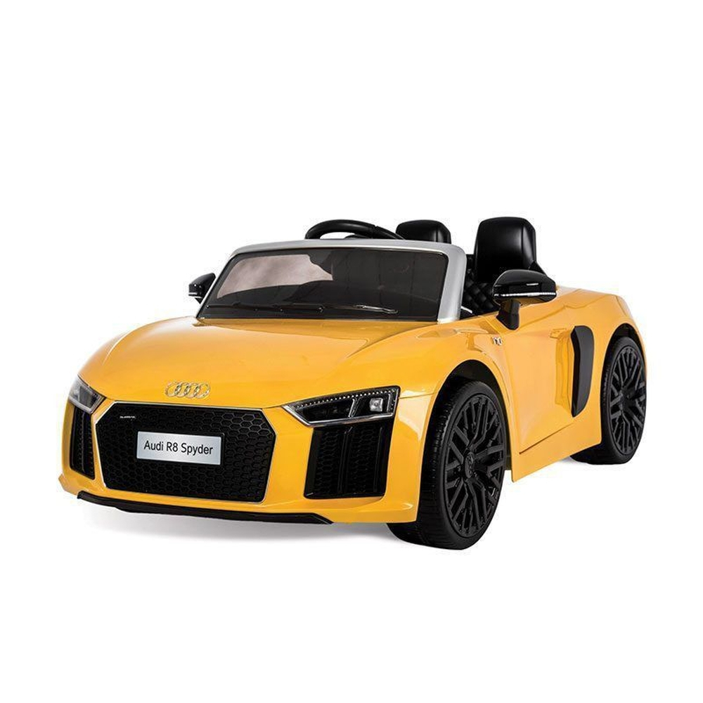 Carro Elétrico Infantil Audi R8 6 V com Controle Remoto Amarelo