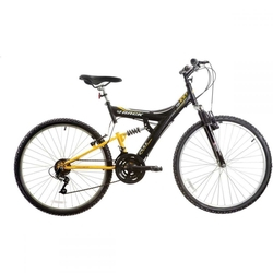 Bicicleta - Aro 26 Tb 100 Xs Preta/amarela - Track Bikes Menor preço em Bicicleta - Aro 26 Tb 100 Xs Preta/amarela - Track Bikes