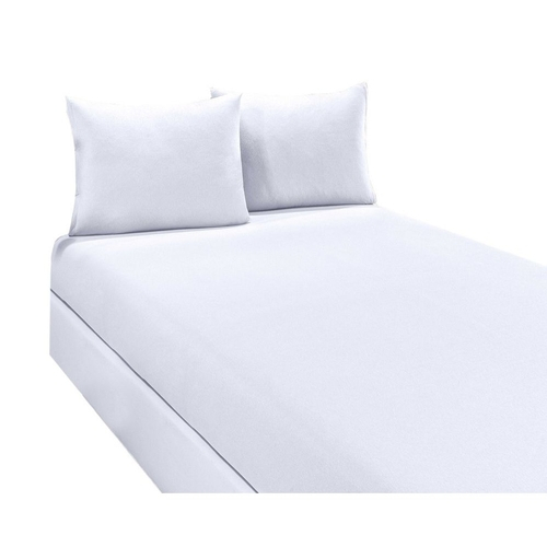 Jogo de lençol branco solteiro Clearance
