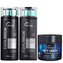 Kit Truss Equilibrium Shampoo Condicionador E Net Mask é boa?
