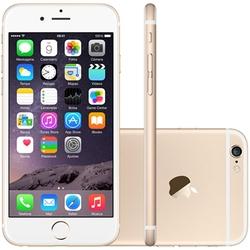 Apple Iphone 6 64GB Câmera 8MP Desbloqueado Tela 4.7" - Dourado Menor preço em Apple Iphone 6 64GB Câmera 8MP Desbloqueado Tela 4.7" - Dourado