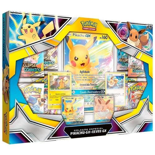 6 Cartas Pokémon originais Copag para coleção + 1 carta Pikachu - Escorrega  o Preço