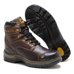 Bota Coturno Masculino Em Couro Caterpillar Profissional Segurança 2189-1 Menor preço em Bota Coturno Masculino Em Couro Caterpillar Profissional Segurança 2189-1