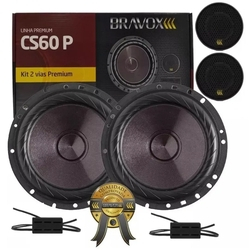 Bravox Kit 2 vias Cs60p 200w Rms 6 Polegadas Menor preço em Bravox Kit 2 vias Cs60p 200w Rms 6 Polegadas