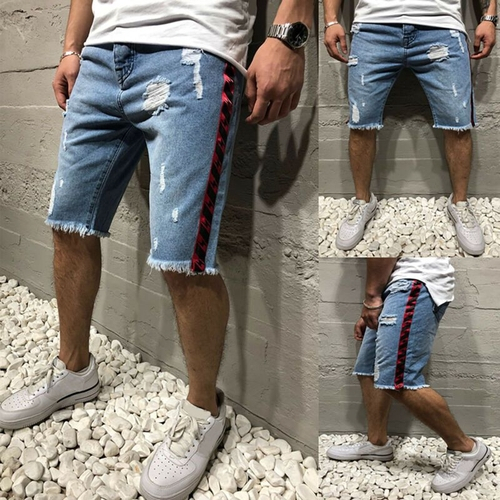 denim hot pants mens