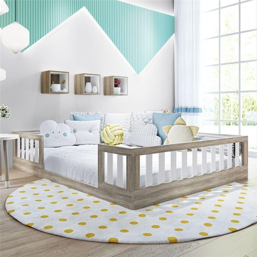 Cama montessoriana solteiro branco maria grão de gente Clearance