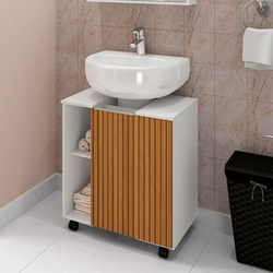 Gabinete Armário Banheiro Pia de Coluna Pequin Branco Ripa é ruim? Gabinete Armário Banheiro Pia de Coluna Pequin Branco Ripa é boa?