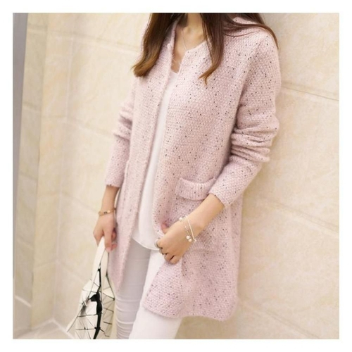 Blue Ocean Two-Tone Cardigan Sweater