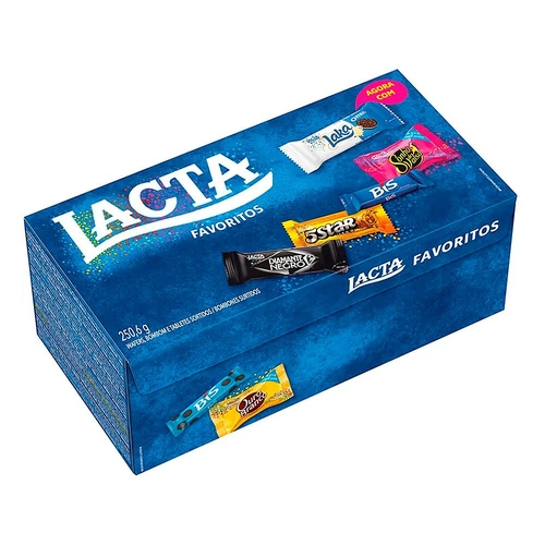 Foto 1 - Bombom Lacta Caixa de Favoritos 250,6g