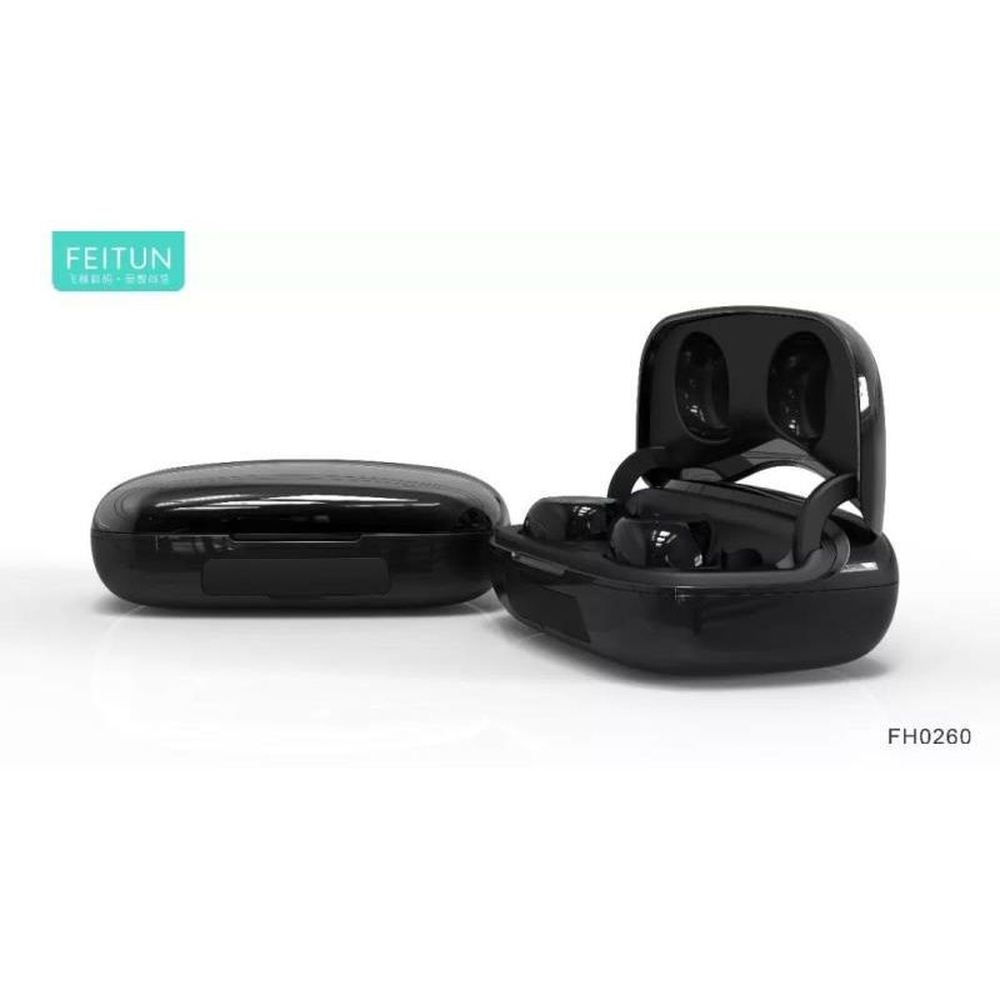 Fone de ouvido bluetooth sem fio feitun 3in1 power bank e case