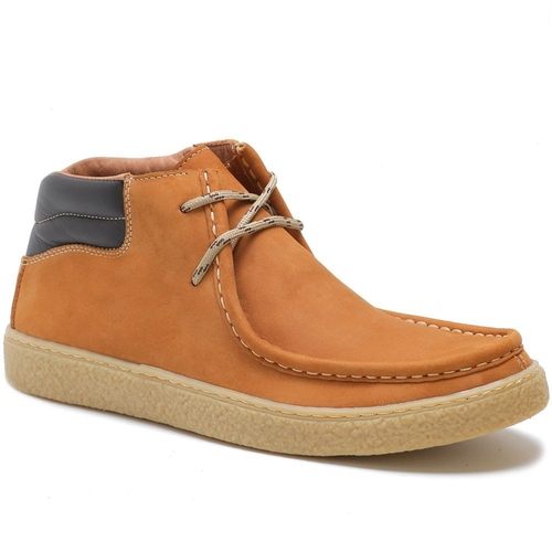 bota cano curto mostarda