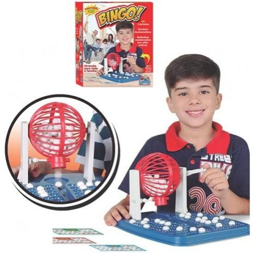 Bingo Infantil Jogo Brinquedo Globo 48 Cartelas 90 Bolinhas-NOVO