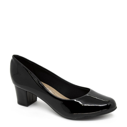 sapato beira rio verniz preto