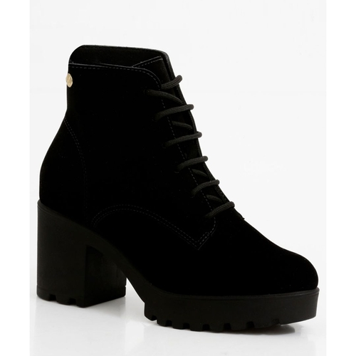 bota feminina nobuck cano curto vizzano