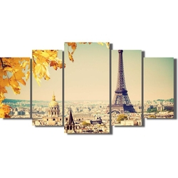 Quadro Decorativo Paisagem Paris sala 5 peças é boa?