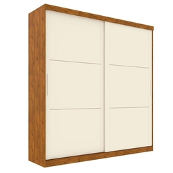 Guarda-Roupa Casal Mônaco 2 PT 3 GV Nature e Off White Menor preço em Guarda-Roupa Casal Mônaco 2 PT 3 GV Nature e Off White