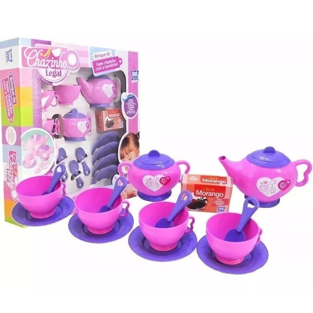 Kit Chazinho Legal Infantil 15 Peças Presente Brinquedo Menina 7683 Zuca  Toys - Jogo de Chá Infantil - Magazine Luiza