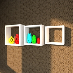 Kit 03 Nichos Decorativos Mdf Branco 30x30 25x25 20x20 é boa?
