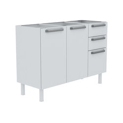 Gabinete de Cozinha Colormaq Verona para Pia de 1,20m em Aço Menor preço em Gabinete de Cozinha Colormaq Verona para Pia de 1,20m em Aço