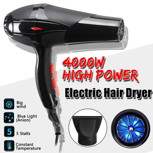 Profissional Azul ânion Luz Azul Secador De Cabelo Temperatura Constante Ventilador De Ar 4000 W Nas Americanas
