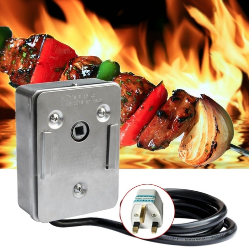 Us Rotisserie Grill Churrasco Torrador De Frango cuspiu Rod Kit Motor Elétrico Universal