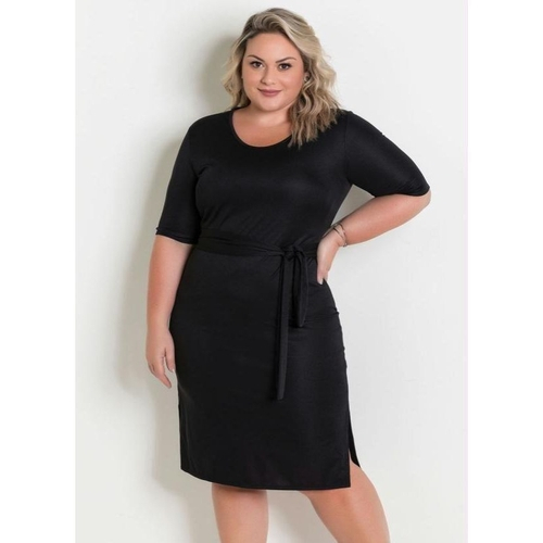 vestido midi meia manga