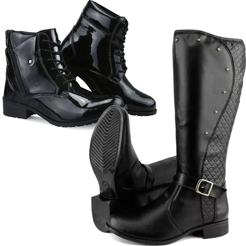 bota feminina cano curto menor preço