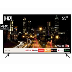 Smart TV LED 55" HQ HQSTV55NY Ultra HD 4K Netflix Youtube 3 HDMI 2 USB Wi-Fi Menor preço em Smart TV LED 55" HQ HQSTV55NY Ultra HD 4K Netflix Youtube 3 HDMI 2 USB Wi-Fi