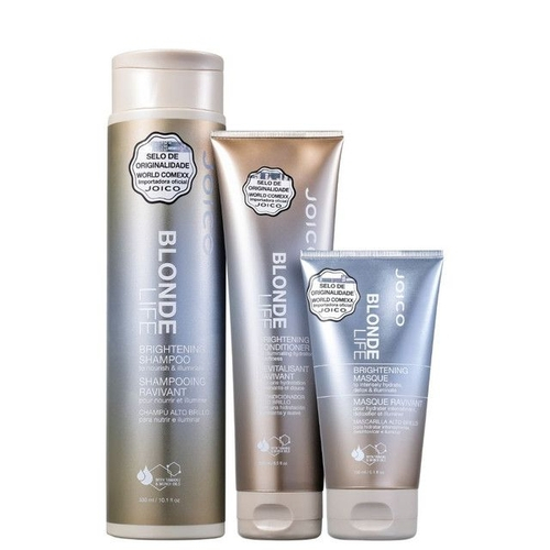 Qual o preço do(a)Kit Joico Blonde Life Brightening Trio (3 Produtos) Kit Joico Blonde Life Brightening Trio (3 Produtos)