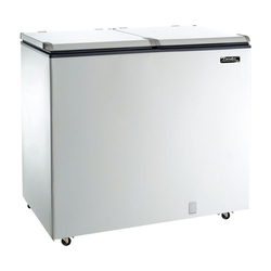 Menor preço em Freezer Esmaltec 303L 2 Portas Horizontal Degelo Manual ECH350S
