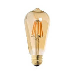 Lampada De Filamento Led St64 Retro Vintage Menor preço em Lampada De Filamento Led St64 Retro Vintage