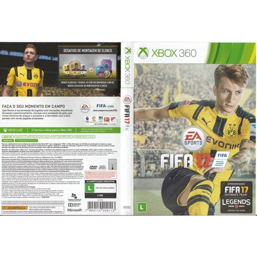 Fifa 17 Xbox 360 (Seminovo) (Jogo Mídia Física) - Arena Games