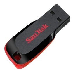 Pen Drive 128GB SanDisk Cruzer Blade - Preto Menor preço em Pen Drive 128GB SanDisk Cruzer Blade - Preto