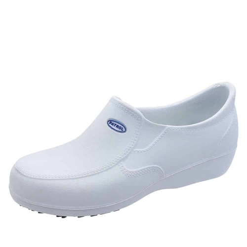 sapato plastico branco