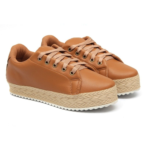 tenis casual caramelo