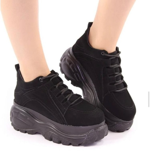 tênis buffalo not me casual cano médio conforto feminino