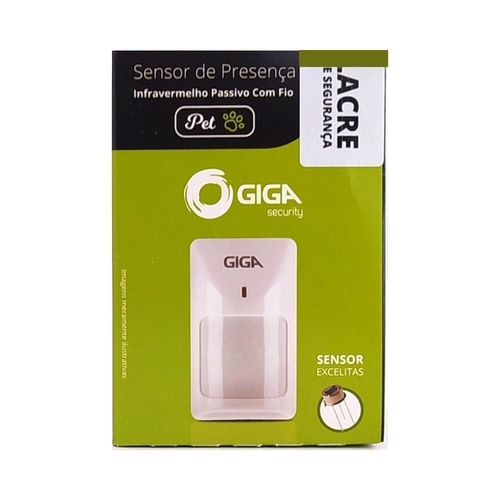 Sensor Infravermelho Passivo Giga Security GS7000PET PET c/ Fio 30kg