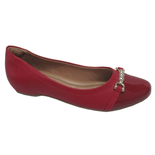 scarpin comfortflex vermelho