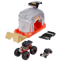 Pista Hot Wheels Monster Trucks Batalha Do Tubarão Mecha FYK14- Mattel