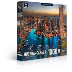Quebra Cabeça Puzzle 1000 Peças Paisagens Noturnas Marina de Dubai Toyster Menor preço em Quebra Cabeça Puzzle 1000 Peças Paisagens Noturnas Marina de Dubai Toyster