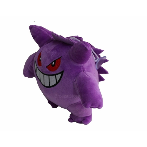 Gengar Mega Evolução Pokémon Fantasma Pelúcia 18x25cm