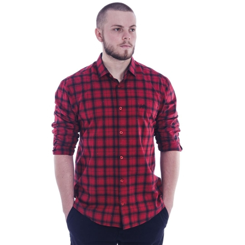 camisa manga curta tommy hilfiger xadrez