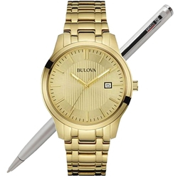 Relógio Bulova Masculino Dourado WB22444G / 97B145 Menor preço em Relógio Bulova Masculino Dourado WB22444G / 97B145