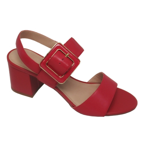 sandalias femininas vermelhas
