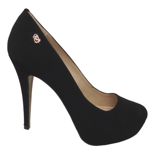scarpin com meia preta