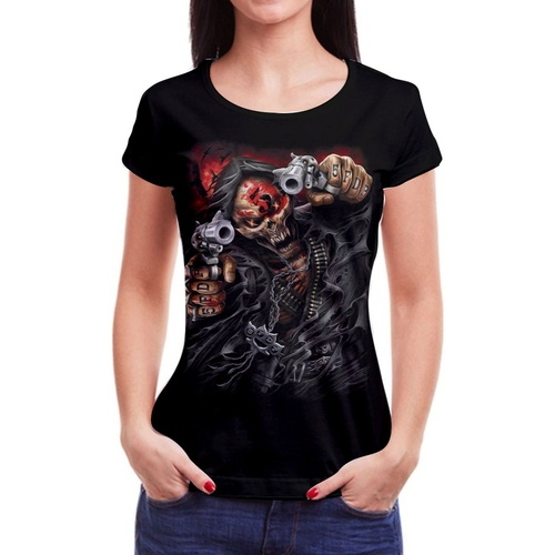 blusas estilo rock feminina