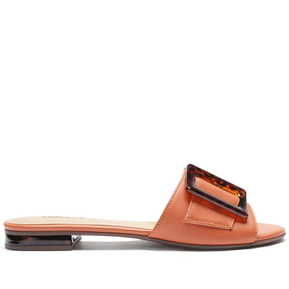 rasteira floral fivela dijean