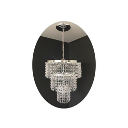 Lustre Pendente Cristal Acrílico 30x70 Lina Design AC18 Menor preço em Lustre Pendente Cristal Acrílico 30x70 Lina Design AC18