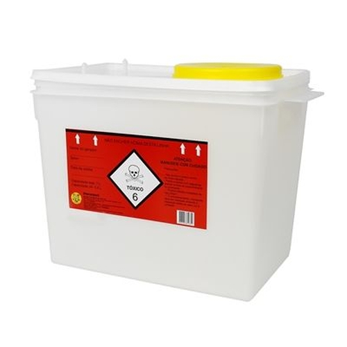Americanas | Coletor plastico rígido para resíduos quimioterápicos 7 Litros - Descarpack